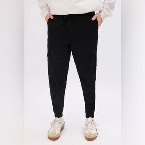 Bluenotes Slim Cargo Jogger Pants - Black - Men’s Medium
